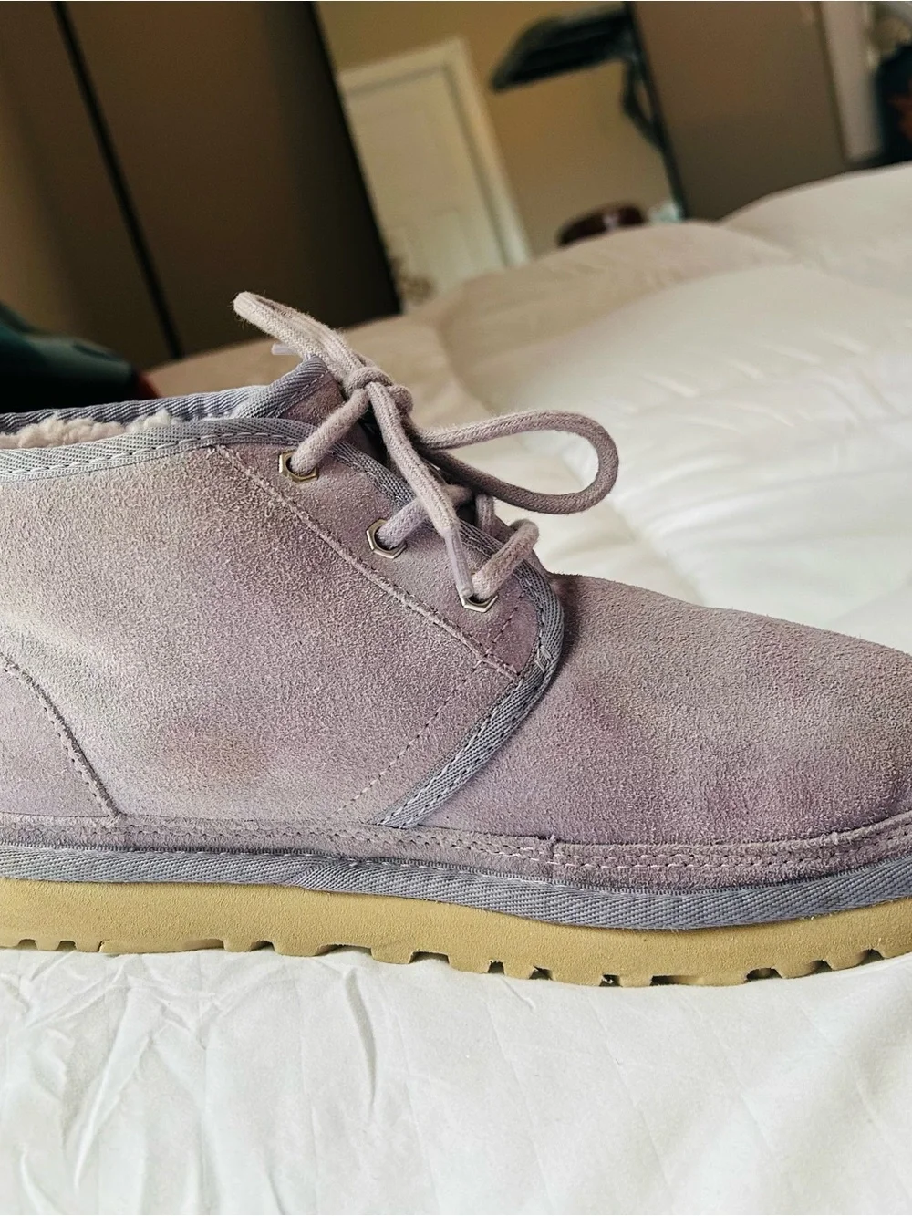 UGG Women's Suede Lace-Up Boot in Mauve